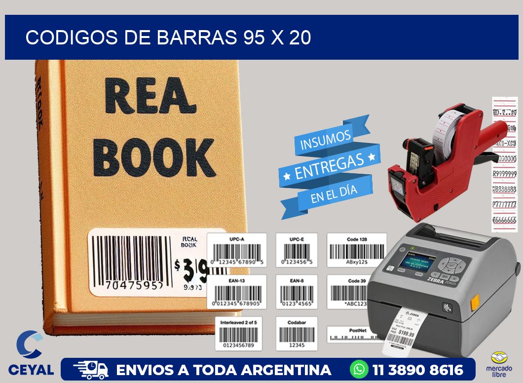 codigos de barras 95 x 20