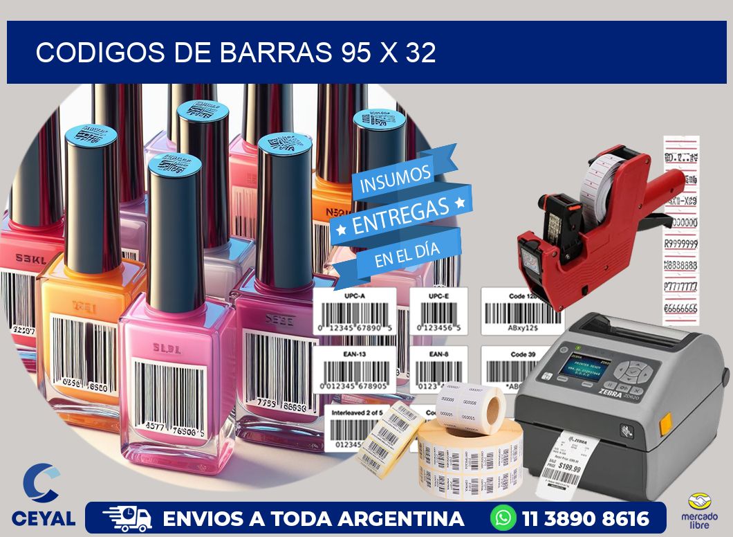 codigos de barras 95 x 32