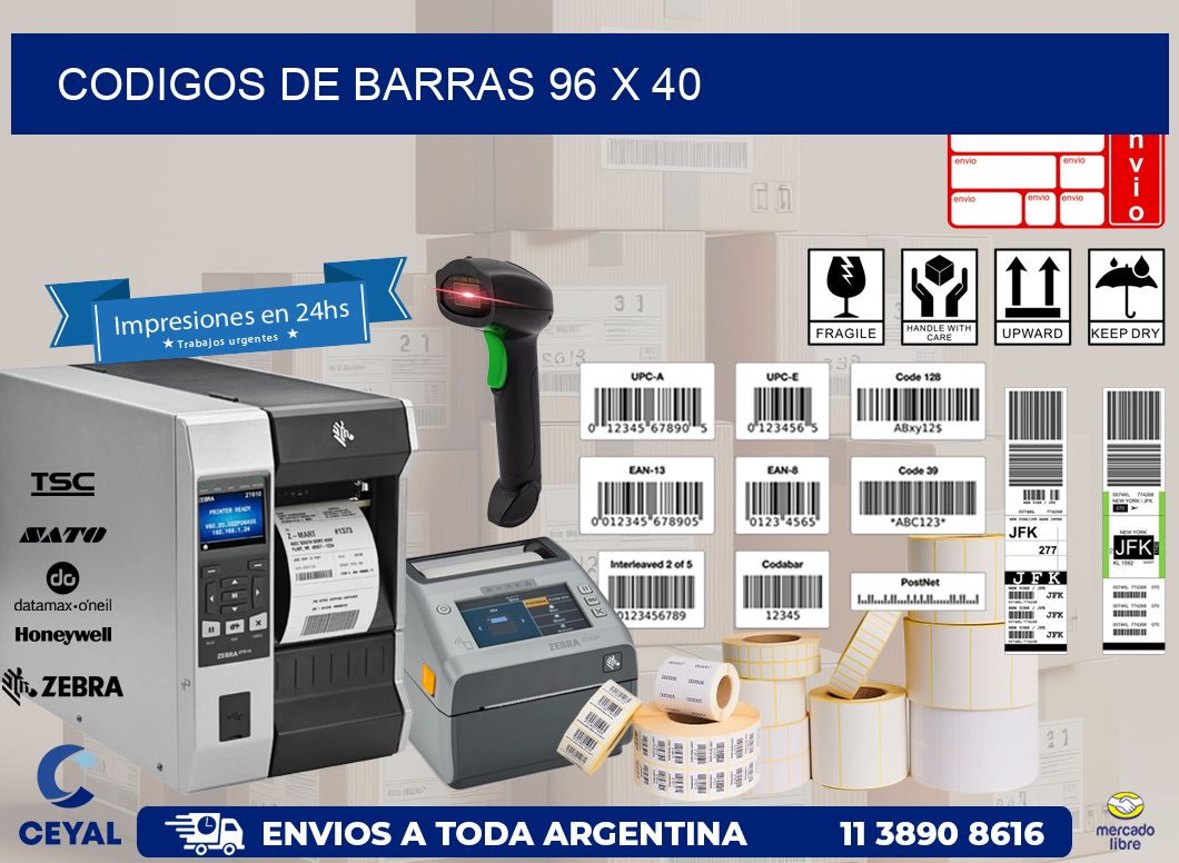codigos de barras 96 x 40