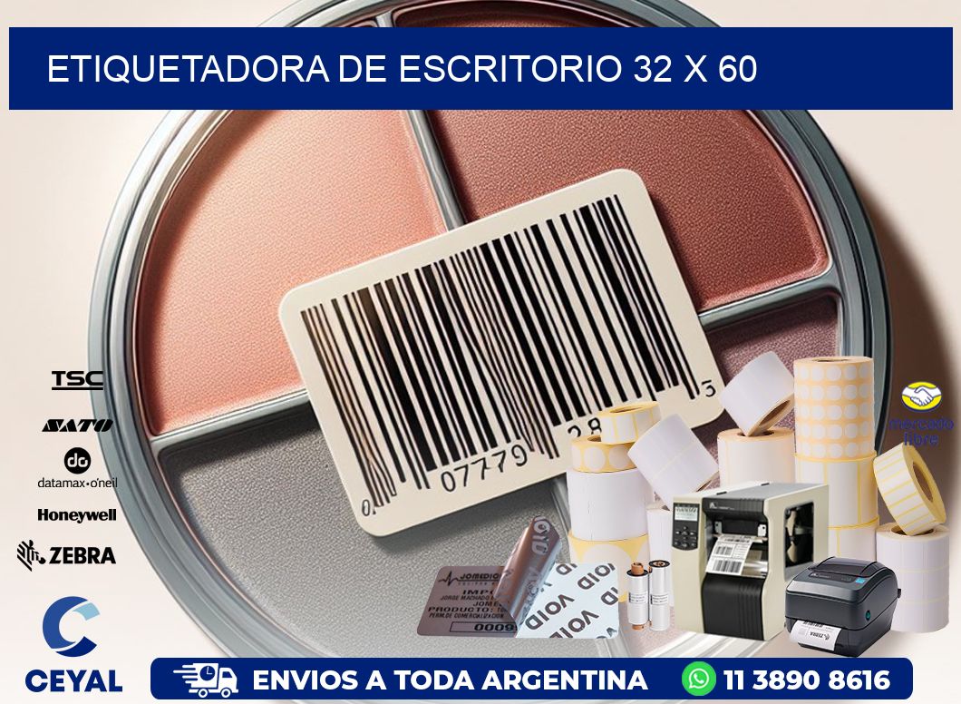etiquetadora de escritorio 32 x 60