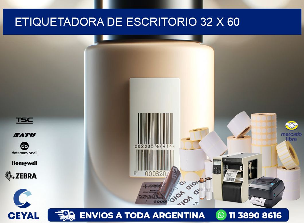 etiquetadora de escritorio 32 x 60