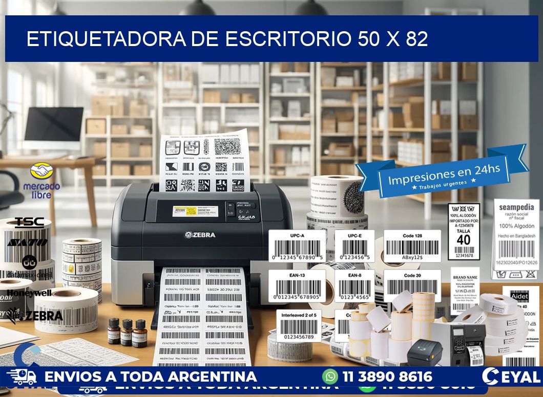 etiquetadora de escritorio 50 x 82