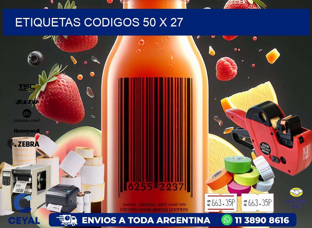 etiquetas codigos 50 x 27