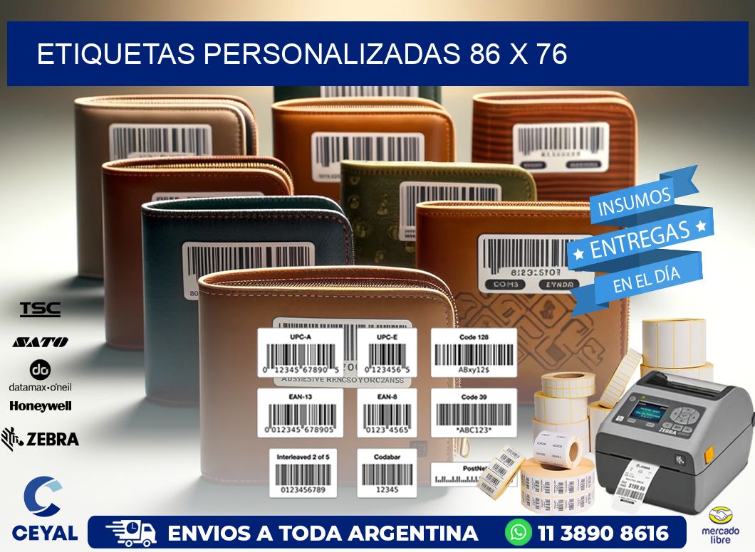 etiquetas personalizadas 86 x 76
