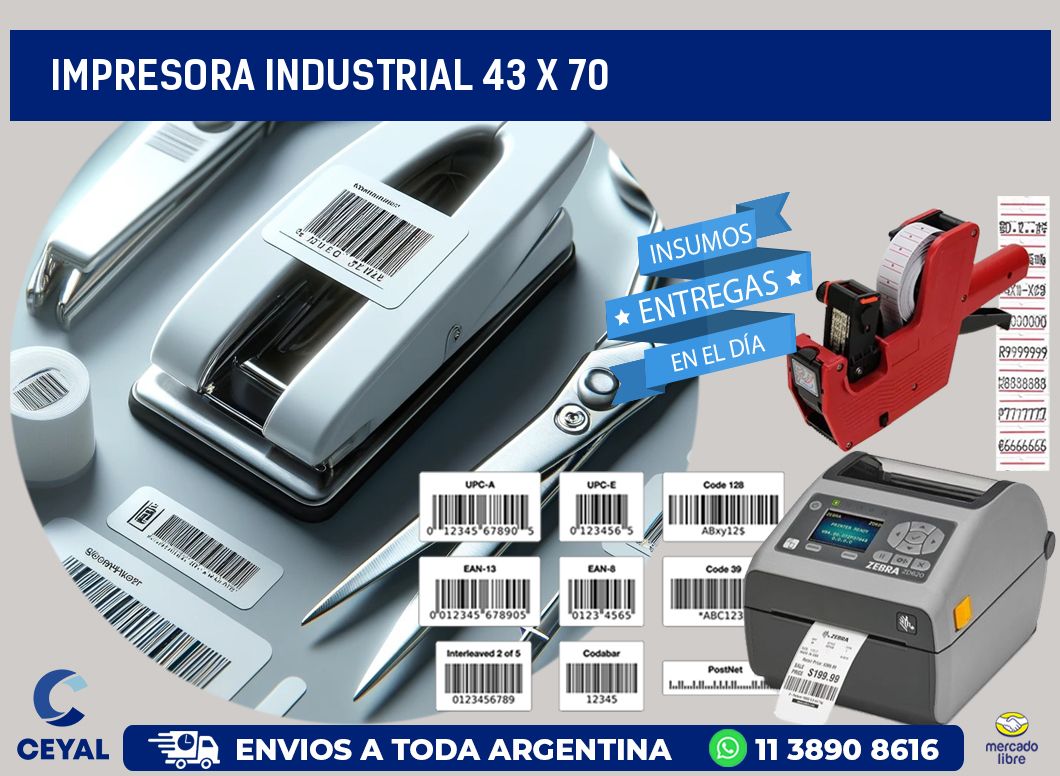 impresora industrial 43 x 70