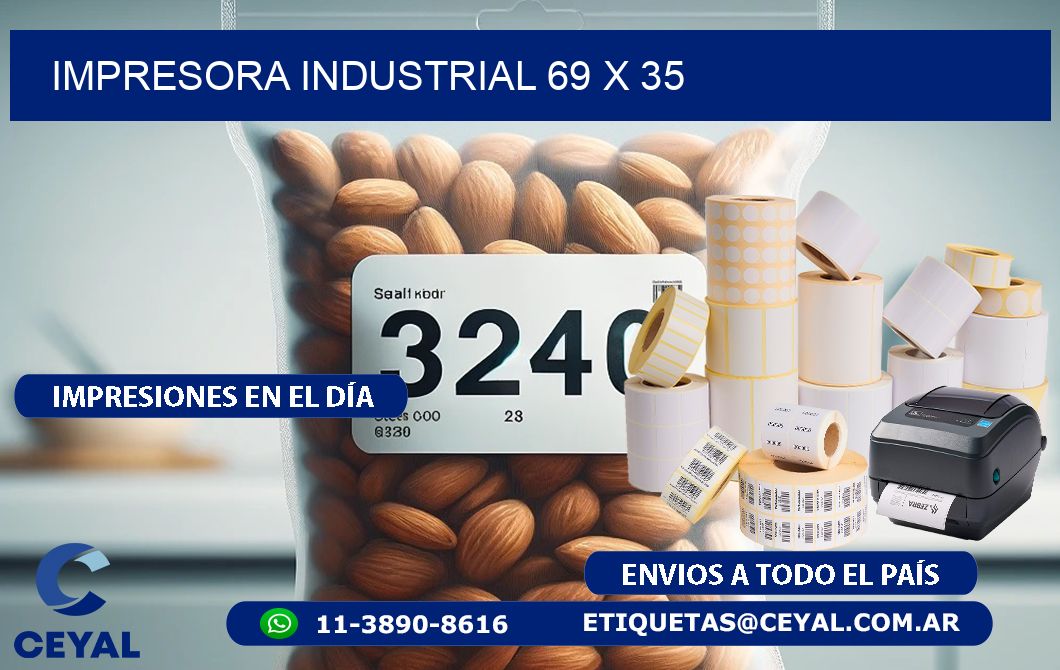 impresora industrial 69 x 35