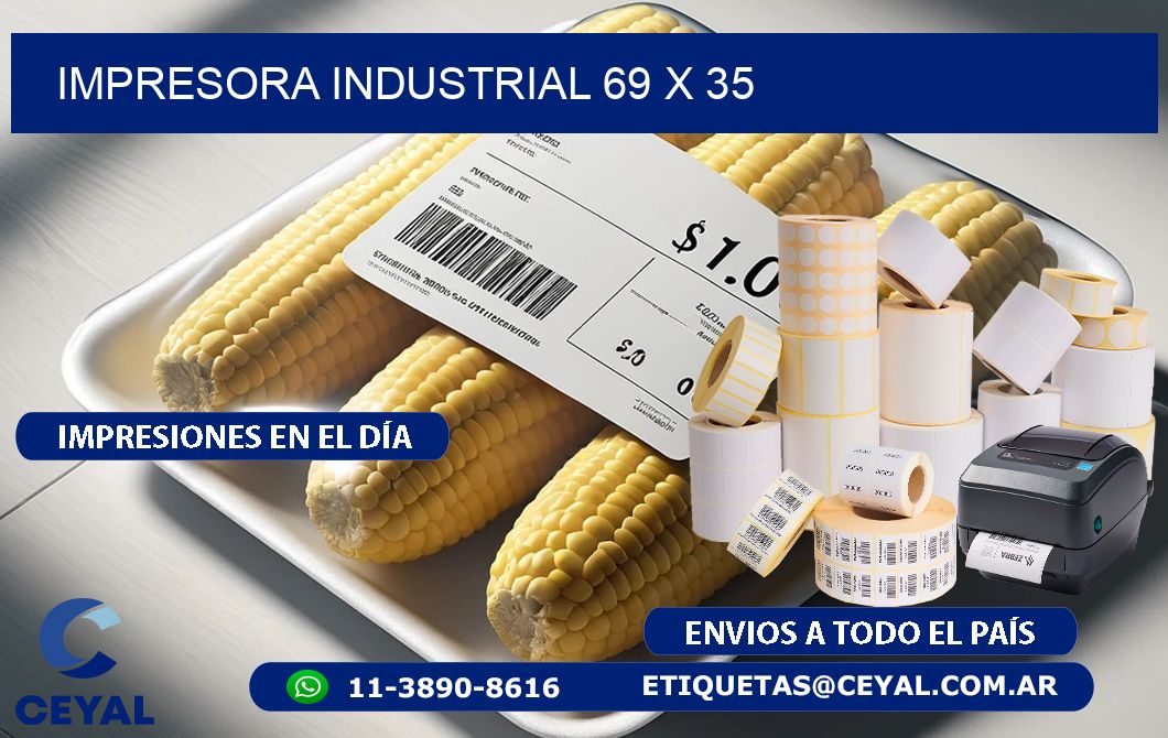 impresora industrial 69 x 35