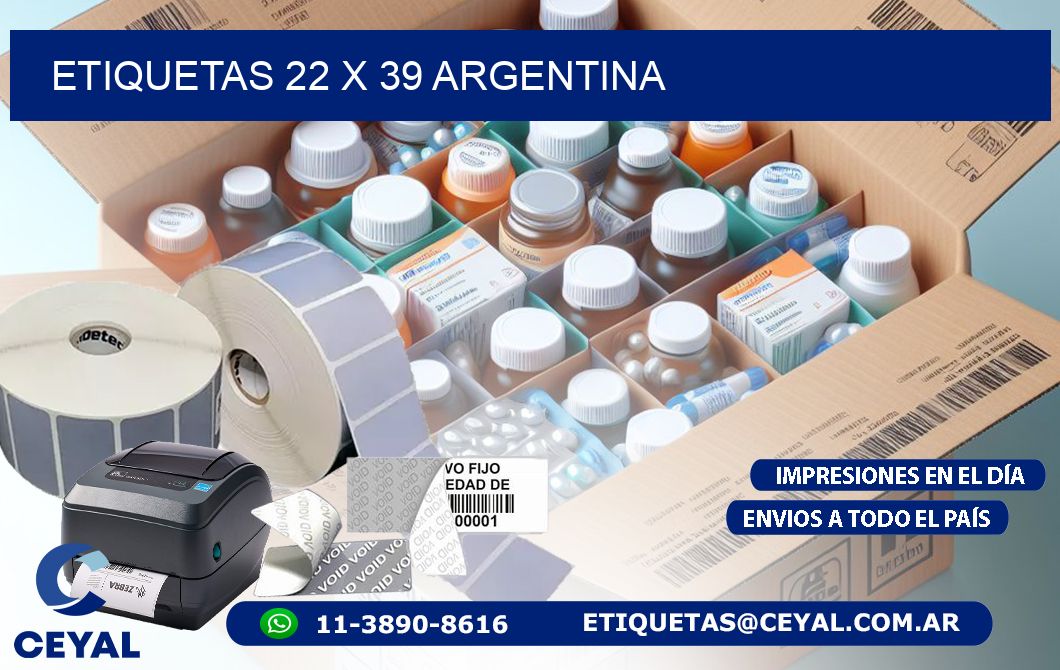 ETIQUETAS 22 x 39 ARGENTINA