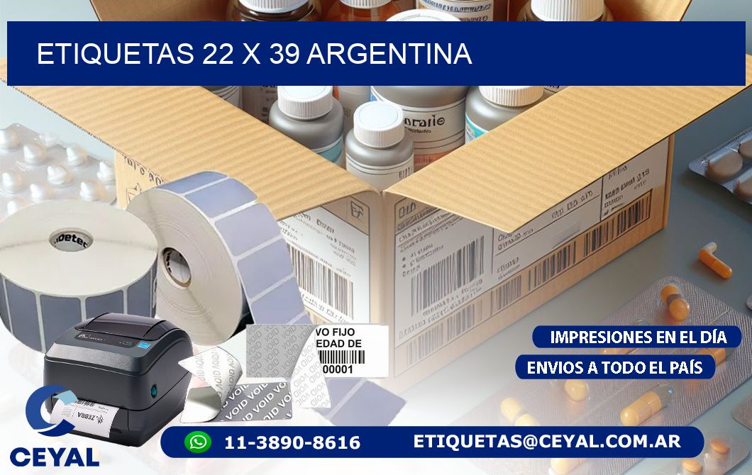 ETIQUETAS 22 x 39 ARGENTINA