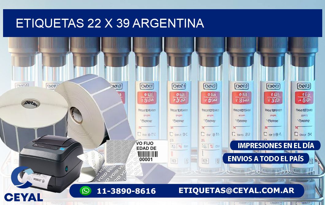ETIQUETAS 22 x 39 ARGENTINA