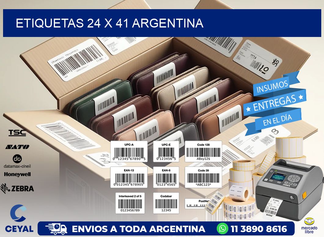 ETIQUETAS 24 x 41 ARGENTINA