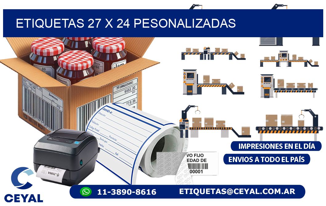 ETIQUETAS 27 x 24 PESONALIZADAS