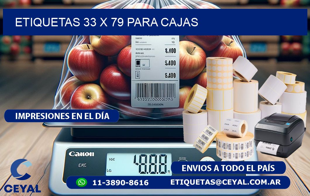 ETIQUETAS 33 x 79 PARA CAJAS