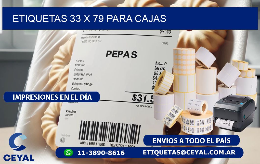 ETIQUETAS 33 x 79 PARA CAJAS