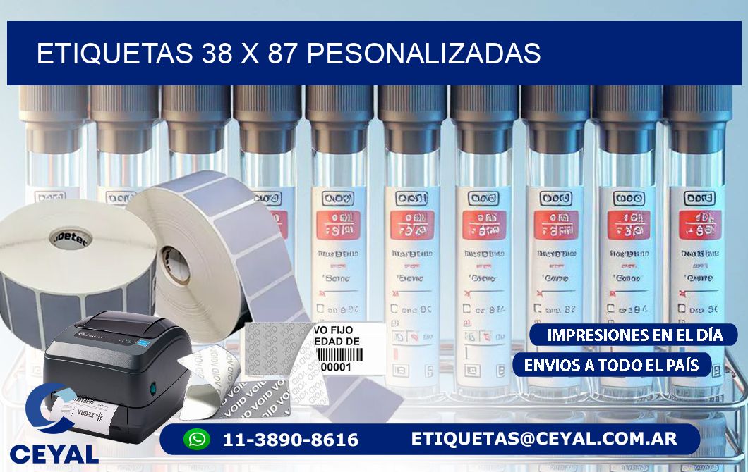 ETIQUETAS 38 x 87 PESONALIZADAS