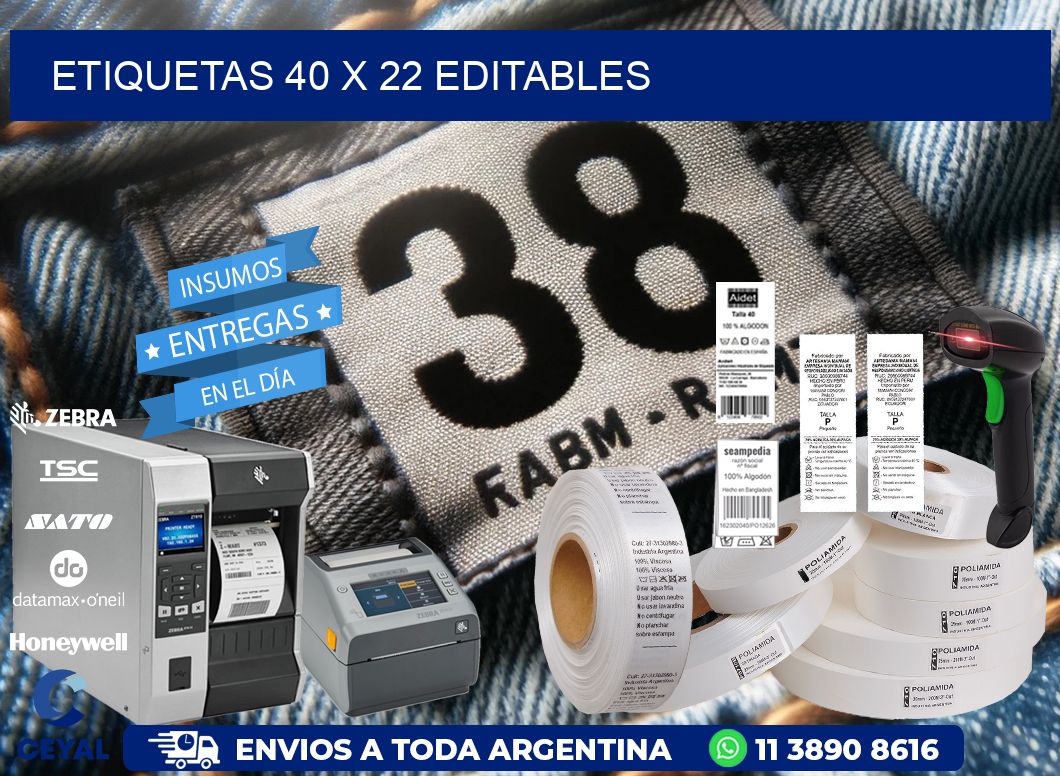 ETIQUETAS 40 x 22 EDITABLES