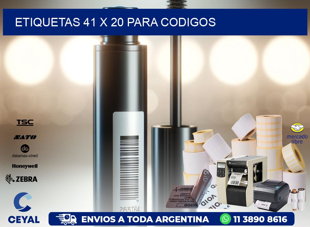 ETIQUETAS 41 x 20 PARA CODIGOS