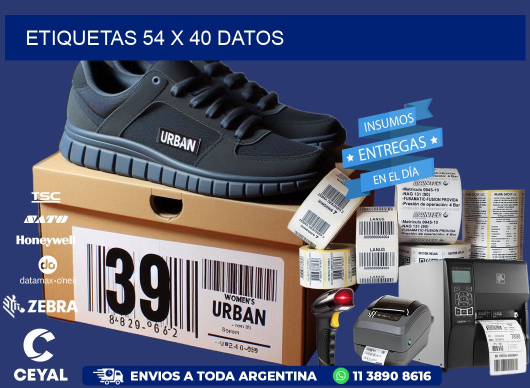 ETIQUETAS 54 x 40 DATOS