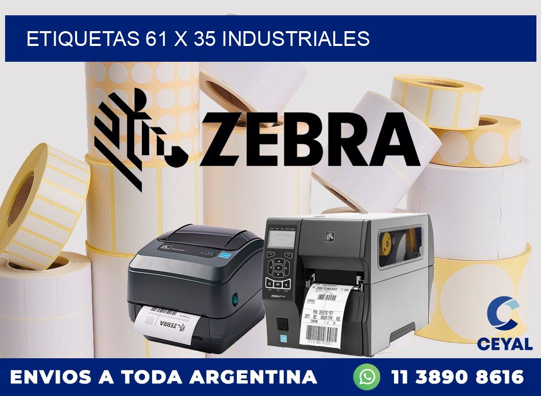 ETIQUETAS 61 x 35 INDUSTRIALES