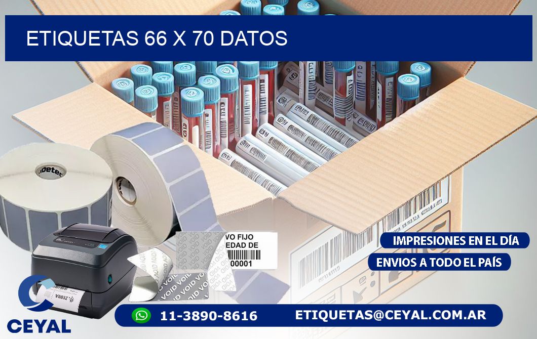 ETIQUETAS 66 x 70 DATOS