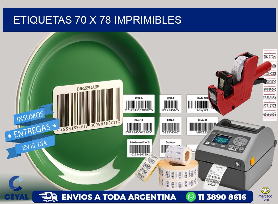 ETIQUETAS 70 x 78 IMPRIMIBLES