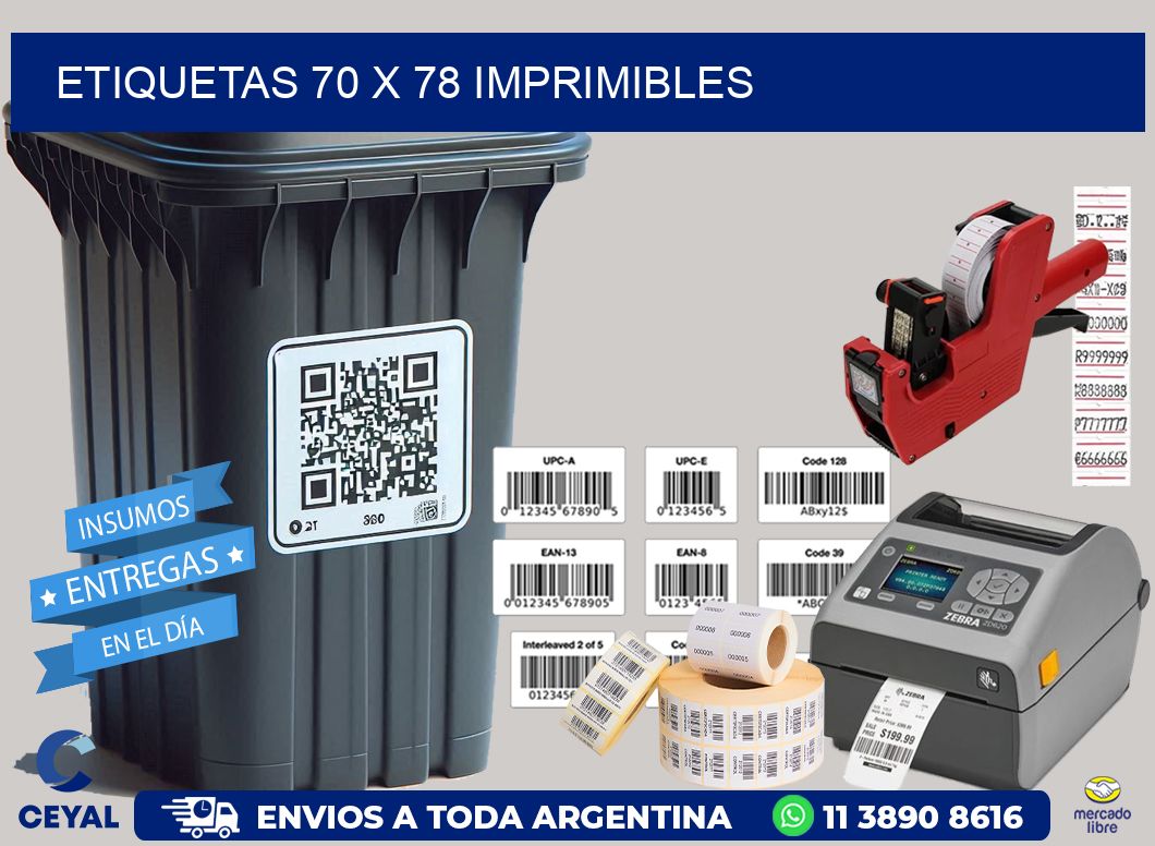 ETIQUETAS 70 x 78 IMPRIMIBLES