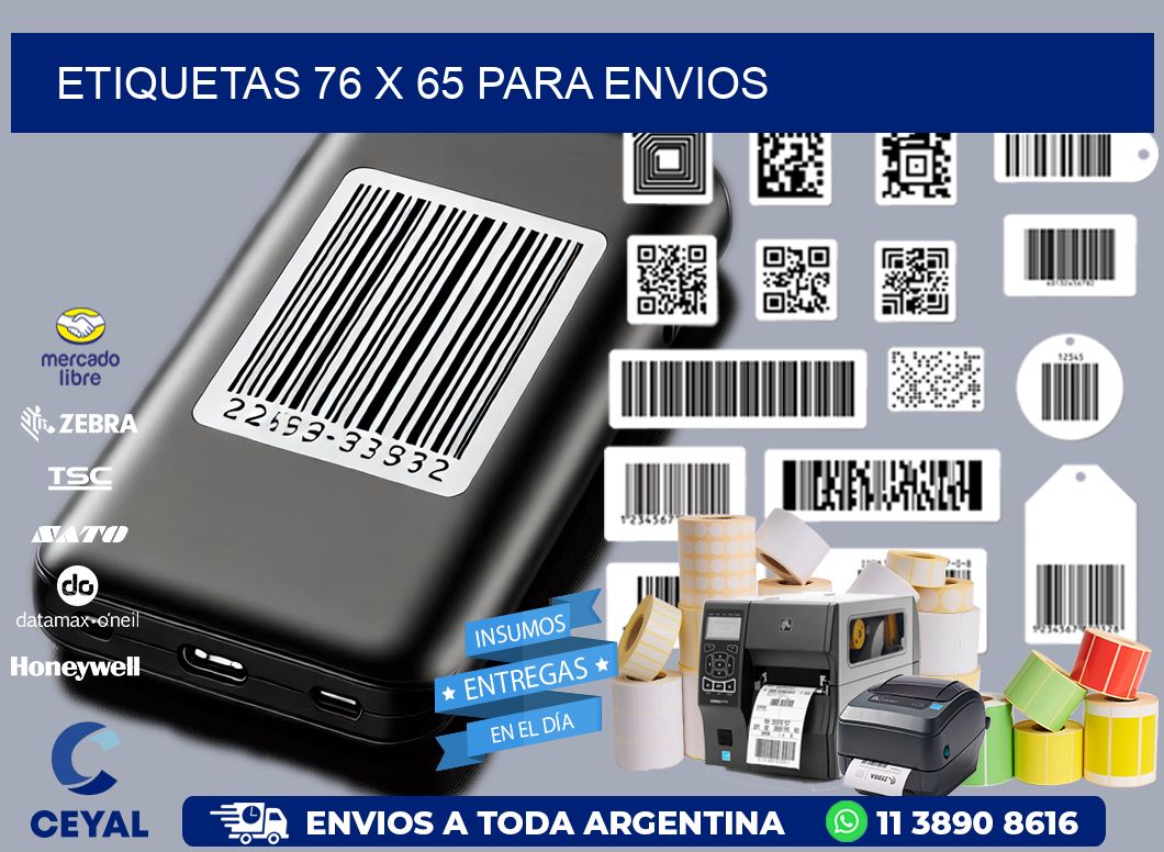 ETIQUETAS 76 x 65 PARA ENVIOS