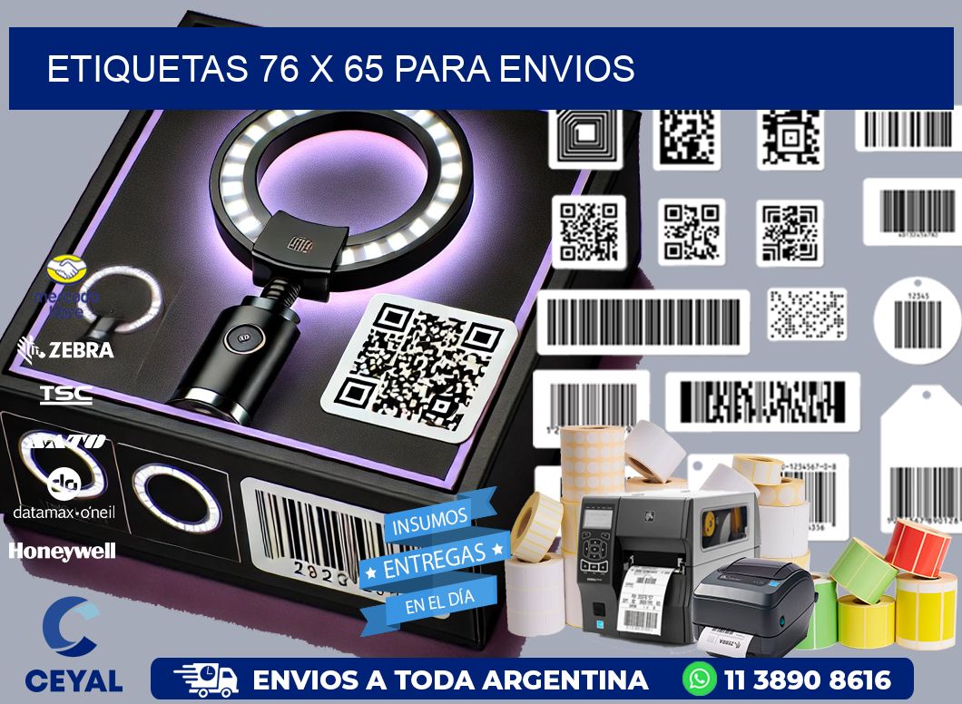 ETIQUETAS 76 x 65 PARA ENVIOS