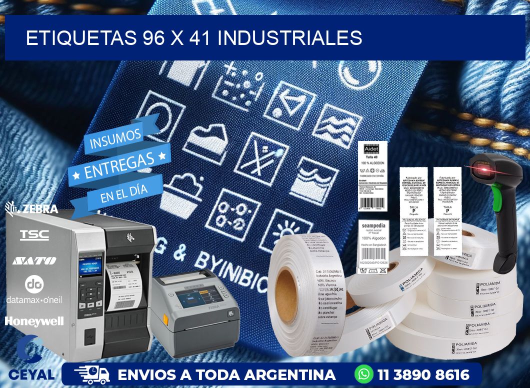 ETIQUETAS 96 x 41 INDUSTRIALES