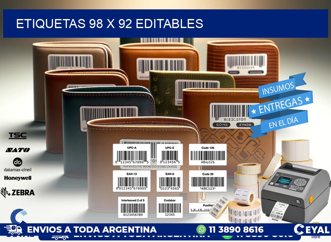 ETIQUETAS 98 x 92 EDITABLES