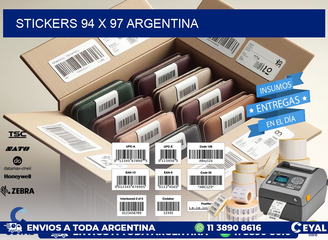 STICKERS 94 x 97 ARGENTINA