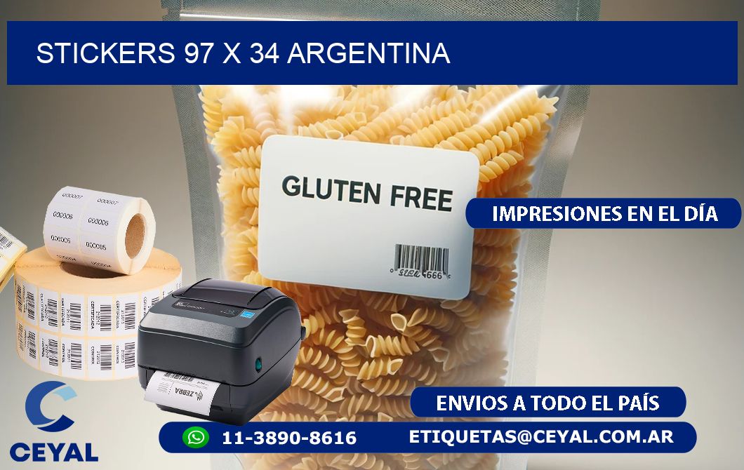 STICKERS 97 x 34 ARGENTINA