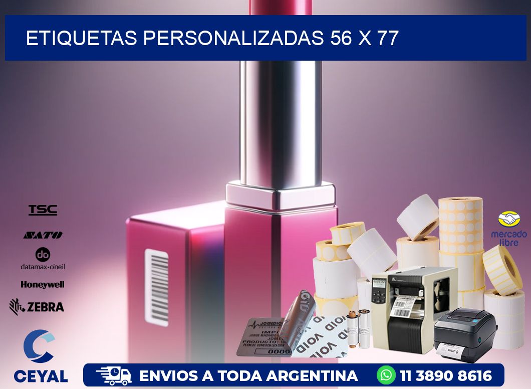 etiquetas personalizadas 56 x 77