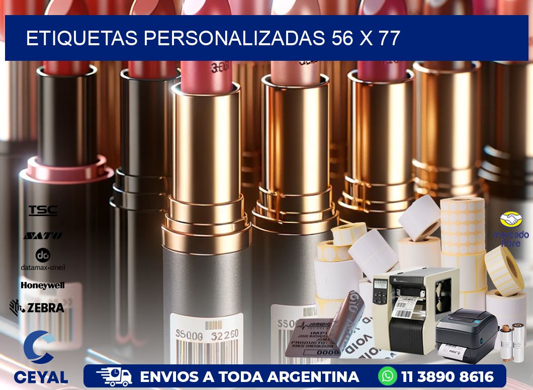 etiquetas personalizadas 56 x 77