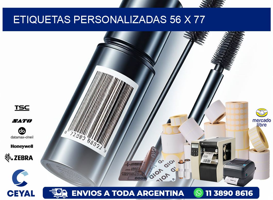 etiquetas personalizadas 56 x 77