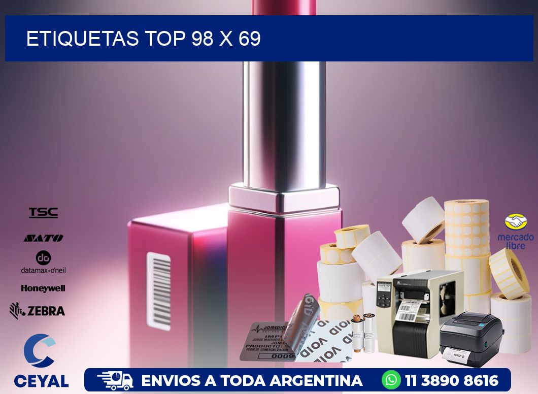 etiquetas top 98 x 69