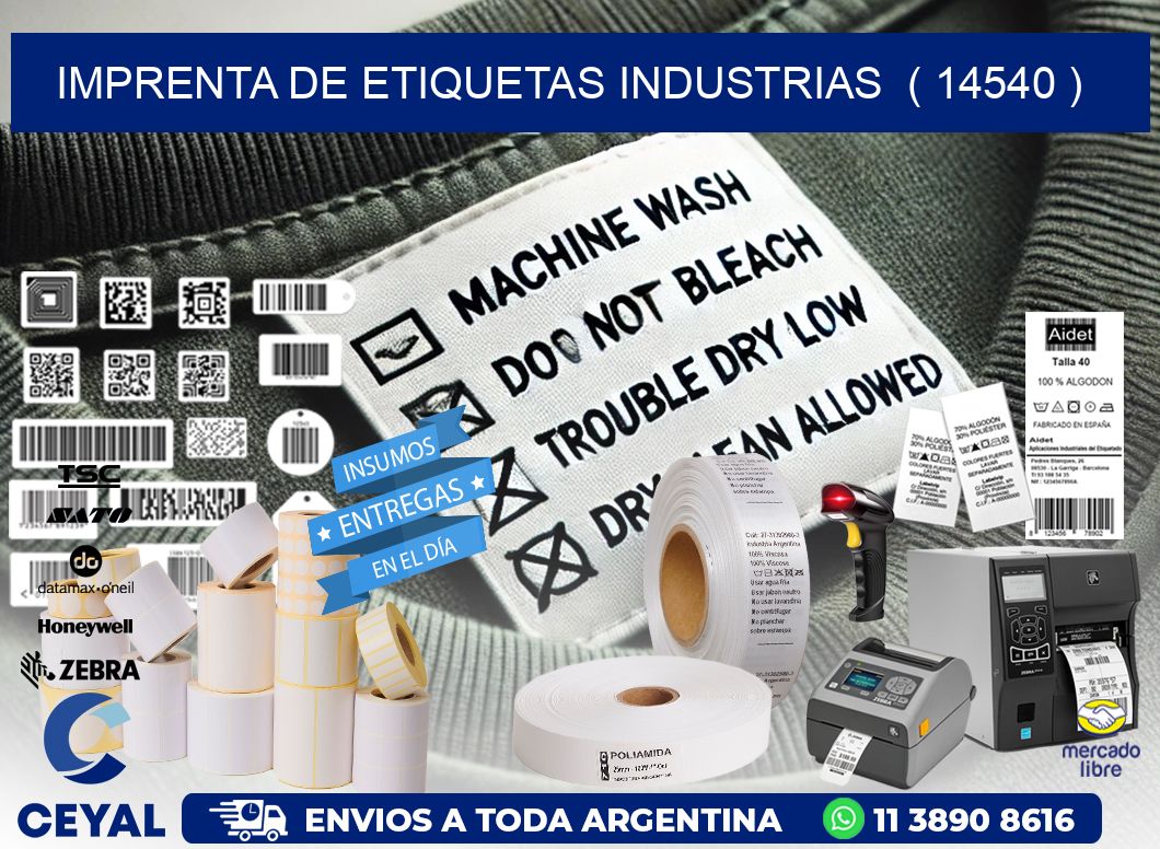 imprenta de etiquetas industrias  ( 14540 )