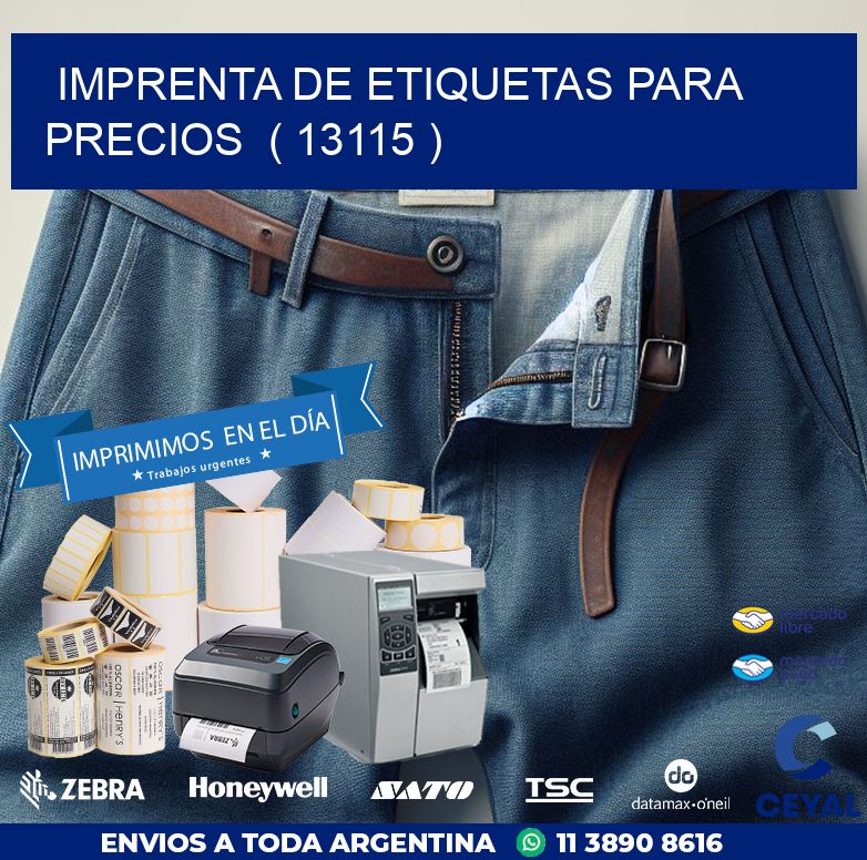 imprenta de etiquetas para precios  ( 13115 )