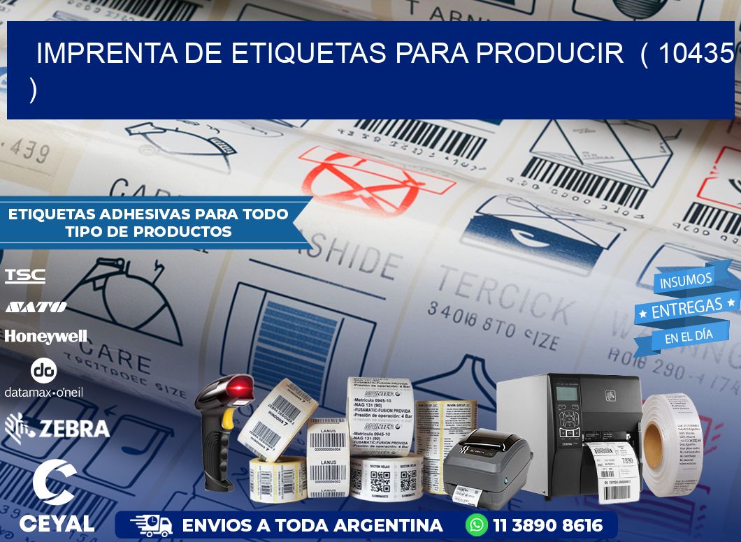 imprenta de etiquetas para producir  ( 10435 )