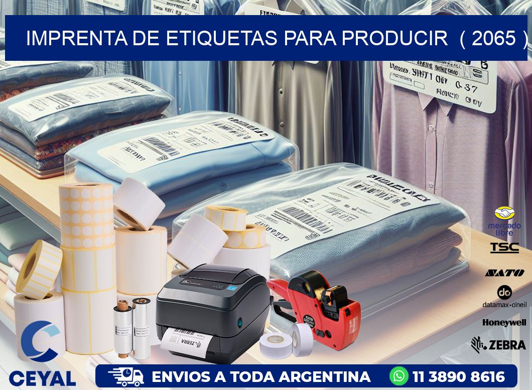 imprenta de etiquetas para producir  ( 2065 )
