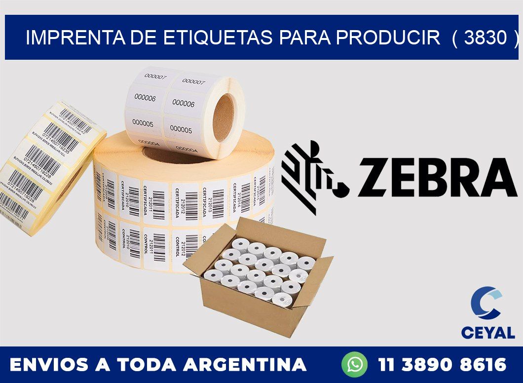 imprenta de etiquetas para producir  ( 3830 )