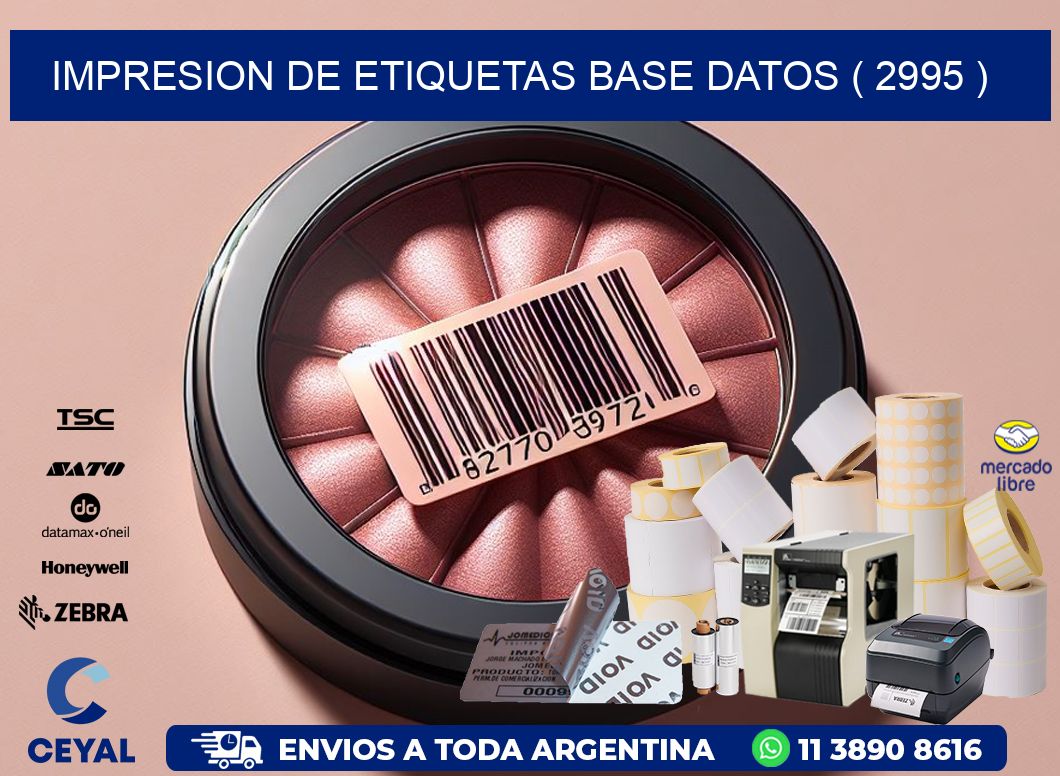 impresion de etiquetas base datos ( 2995 )