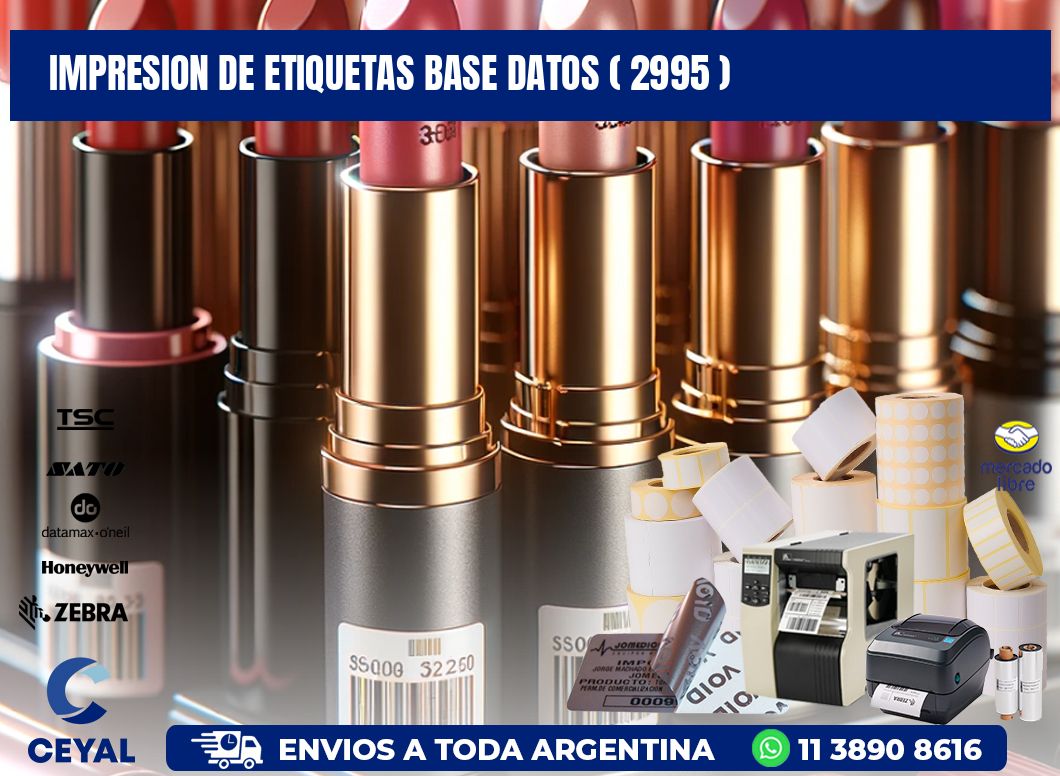 impresion de etiquetas base datos ( 2995 )