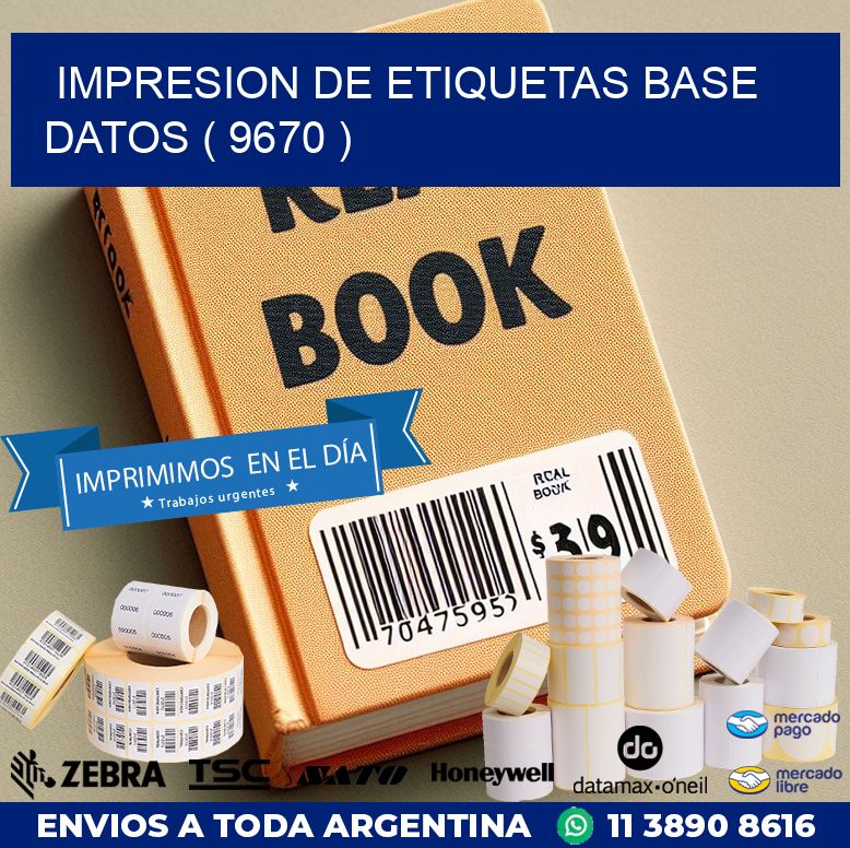 impresion de etiquetas base datos ( 9670 )