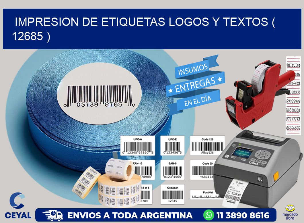 impresion de etiquetas logos y textos ( 12685 )