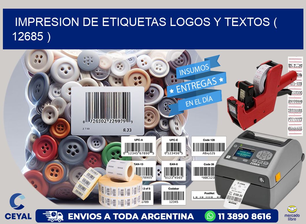 impresion de etiquetas logos y textos ( 12685 )