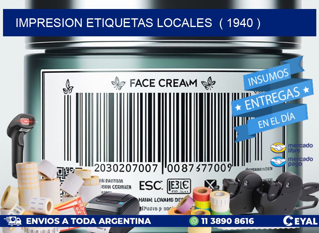 impresion etiquetas locales  ( 1940 )