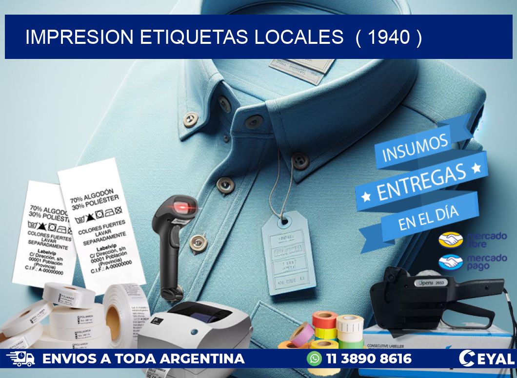 impresion etiquetas locales  ( 1940 )