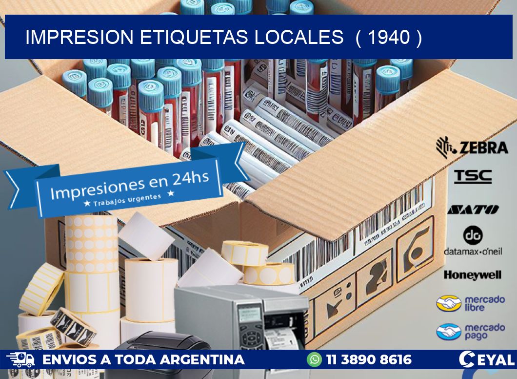 impresion etiquetas locales  ( 1940 )
