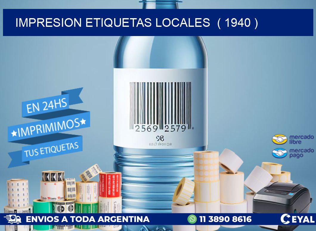 impresion etiquetas locales  ( 1940 )